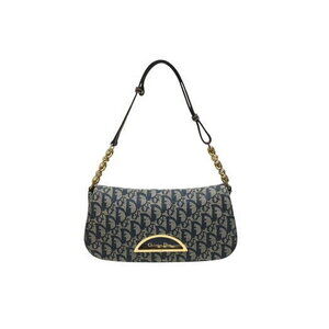 Christian Dior Marispearl Hobo Shoulder Bag Trotter Navy Blue Galliano Period